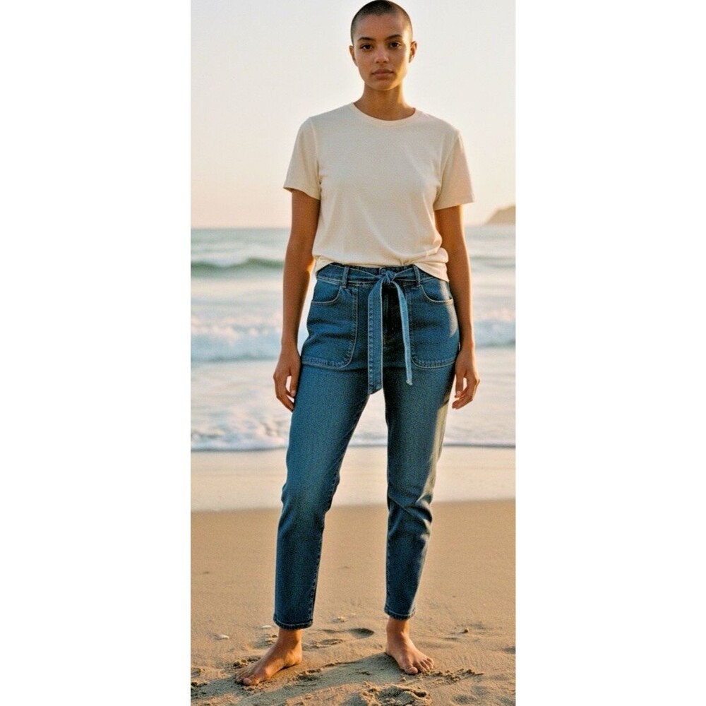 Boden premium womens jeans 'Patch Pocket Girlfriend' US 2R collegiate festival